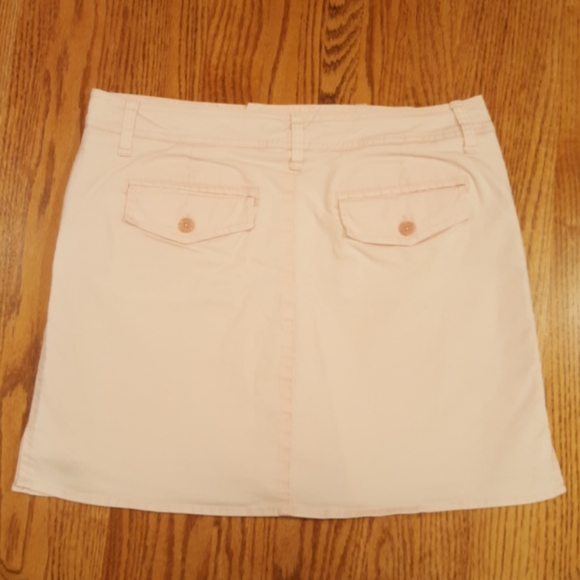 GLORIA VANDERBILT ♡ Rare Vintage Pastel Coral Stretchy Pinstriped Lined Skort 10 - Picture 10 of 13